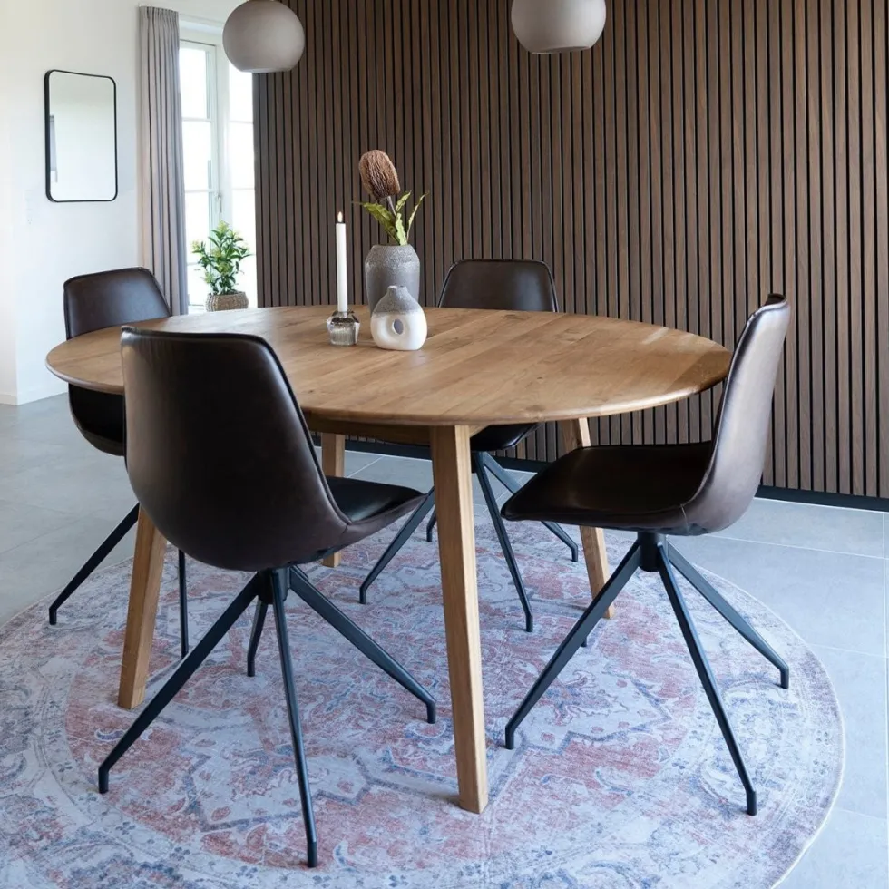 Metz spisebord natur eik 118–158 cm