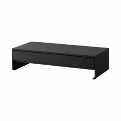 Monitorstativ med skuff sort 50 x 24 x 12,8 cm