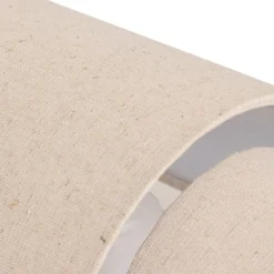 Nahel vegglampe beige i lin og stål 27 cm