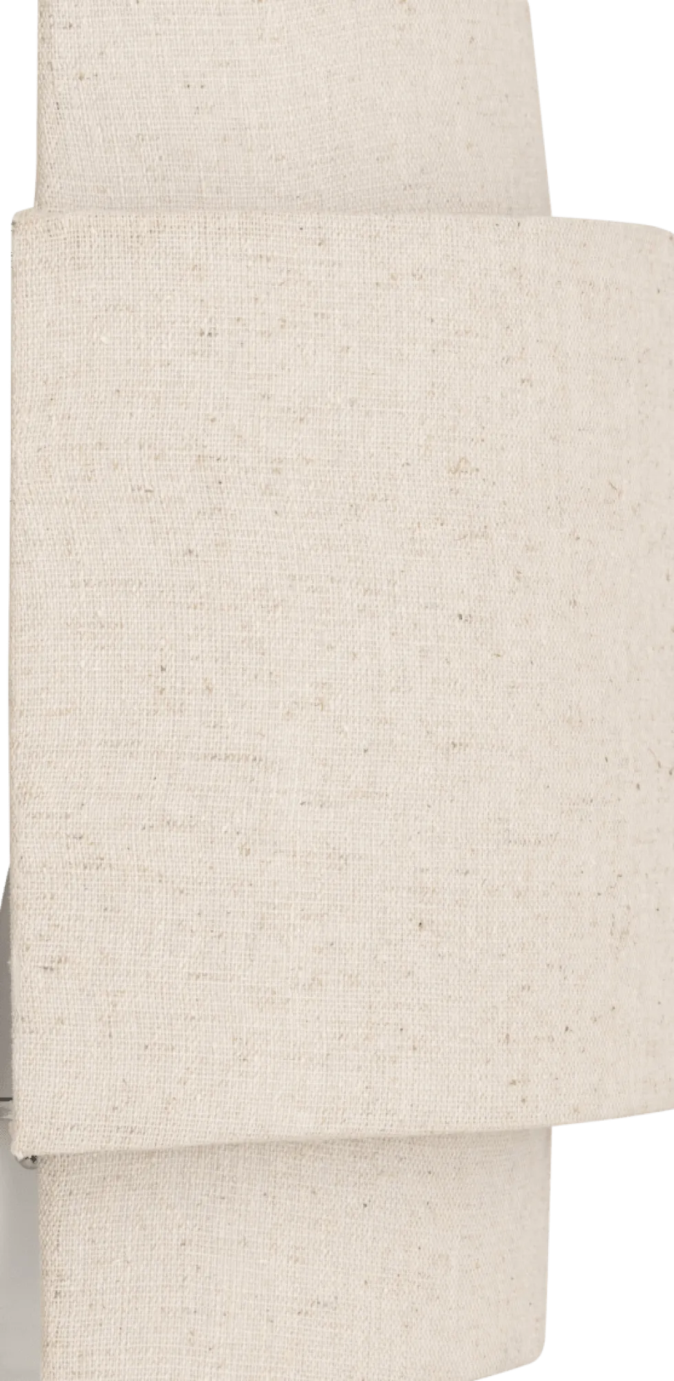 Nahel vegglampe beige i lin og stål 27 cm