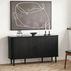 Nikko skjenk 2 dører sort 140x40x79 cm