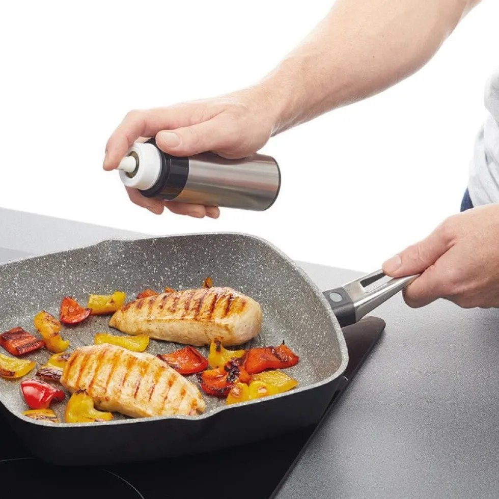 Oljespray i rustfritt stål med fine mist