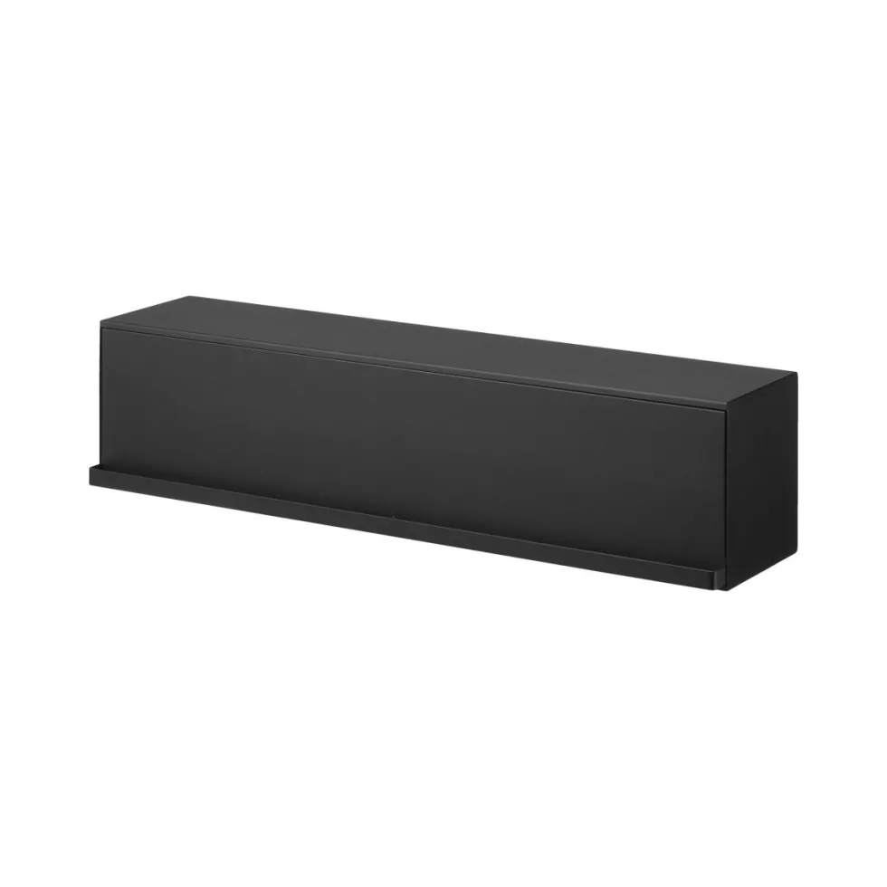 Oppbevaringsboks til vegg sort 60 cm