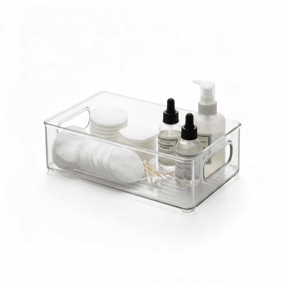 Oppbevaringsboks transparent, medium