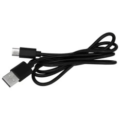 Oppladbar LED-vegglampe sort med touch-dimming 9,2 cm