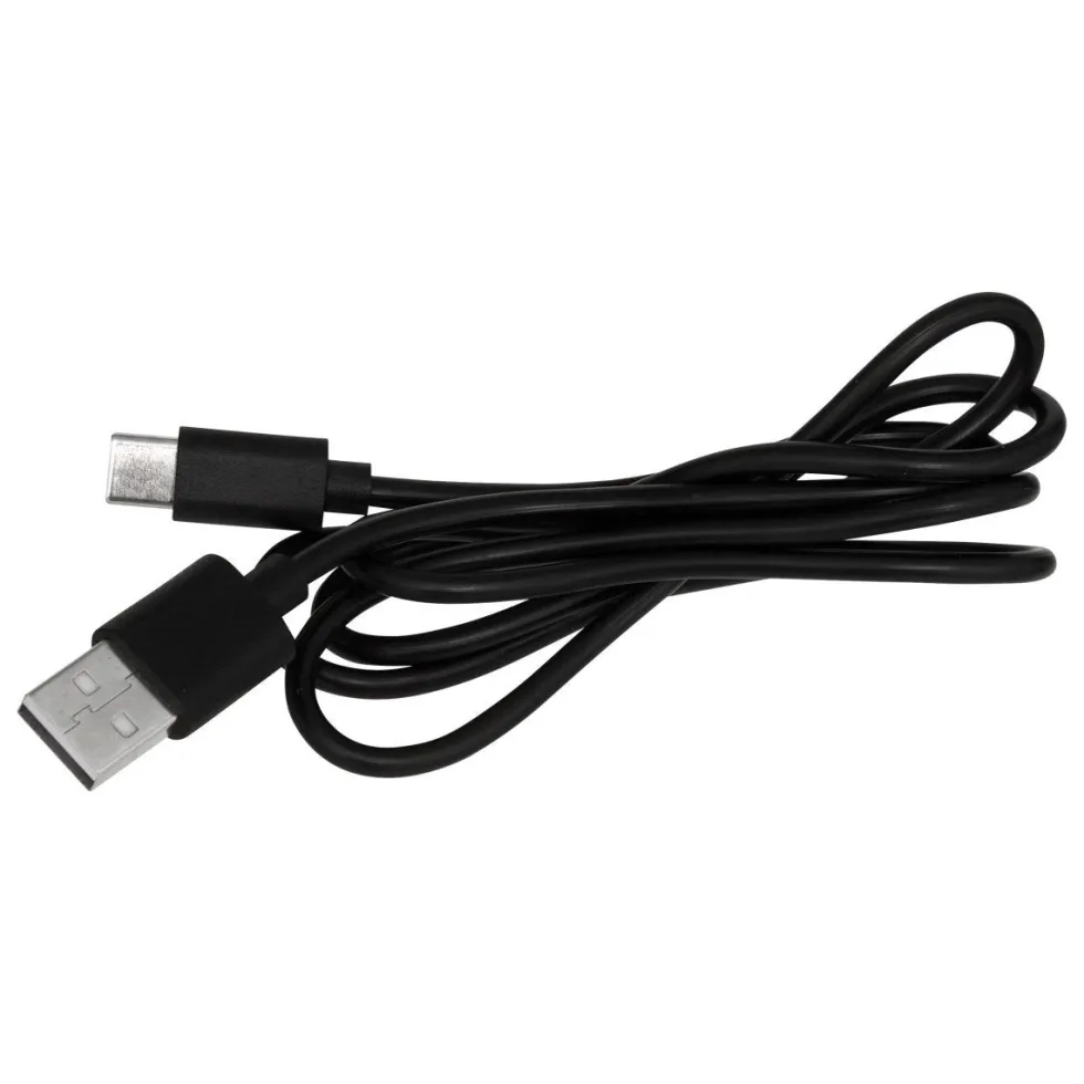 Oppladbar LED-vegglampe sort med touch-dimming 9,2 cm
