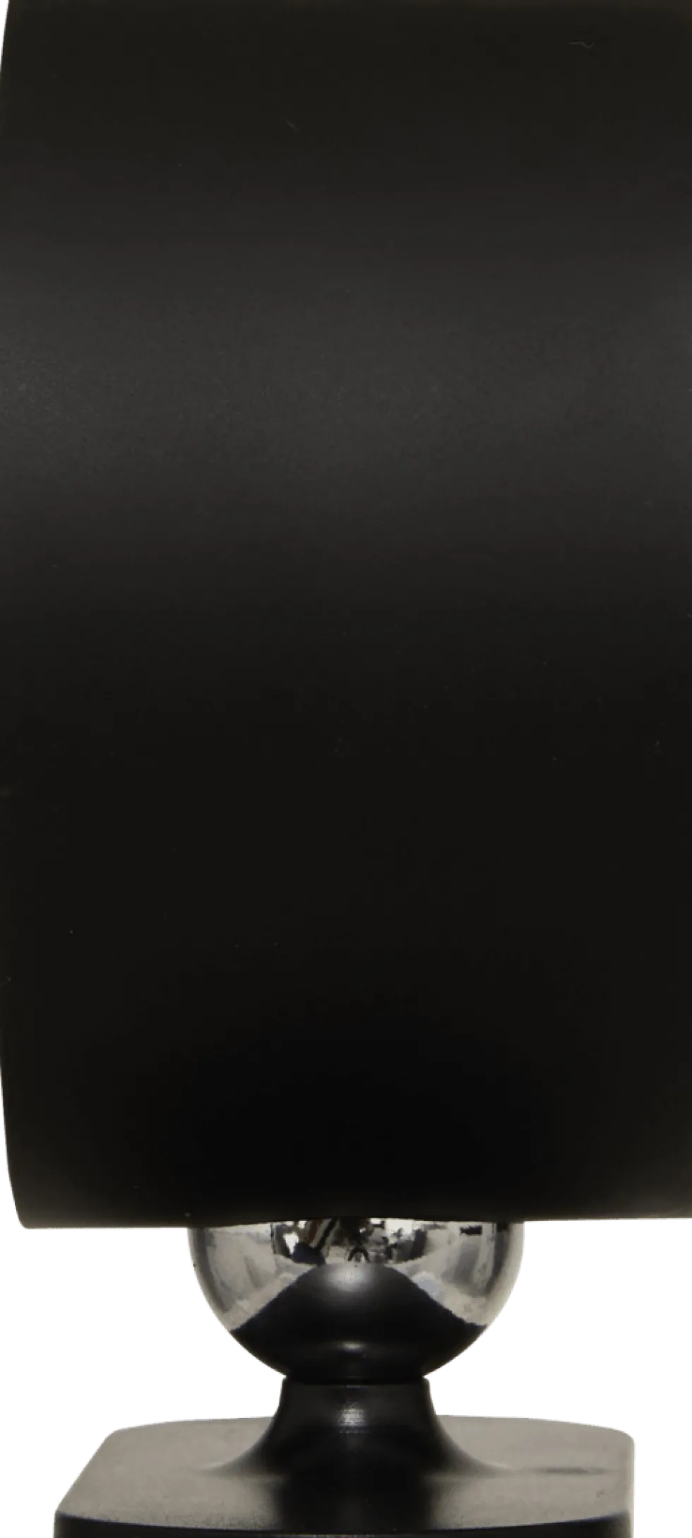 Oppladbar LED-vegglampe sort med touch-dimming 9,2 cm