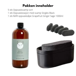 Oppvasksett Singles Grapefruit 8 deler