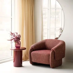 Otago sidebord bordeaux ø45 cm