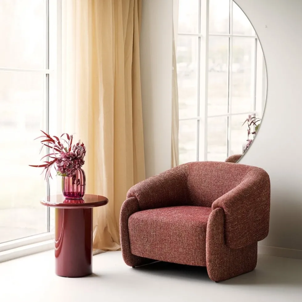 Otago sidebord bordeaux ø45 cm