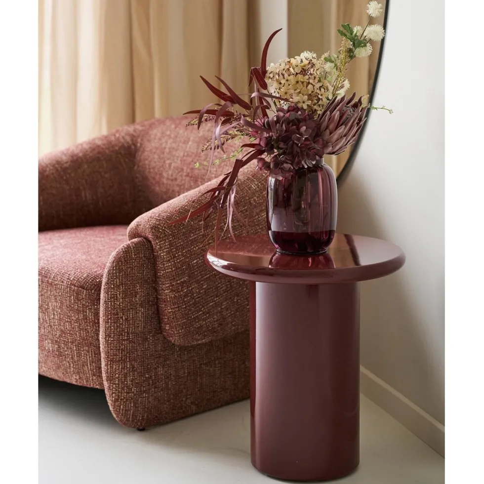Otago sidebord bordeaux ø45 cm
