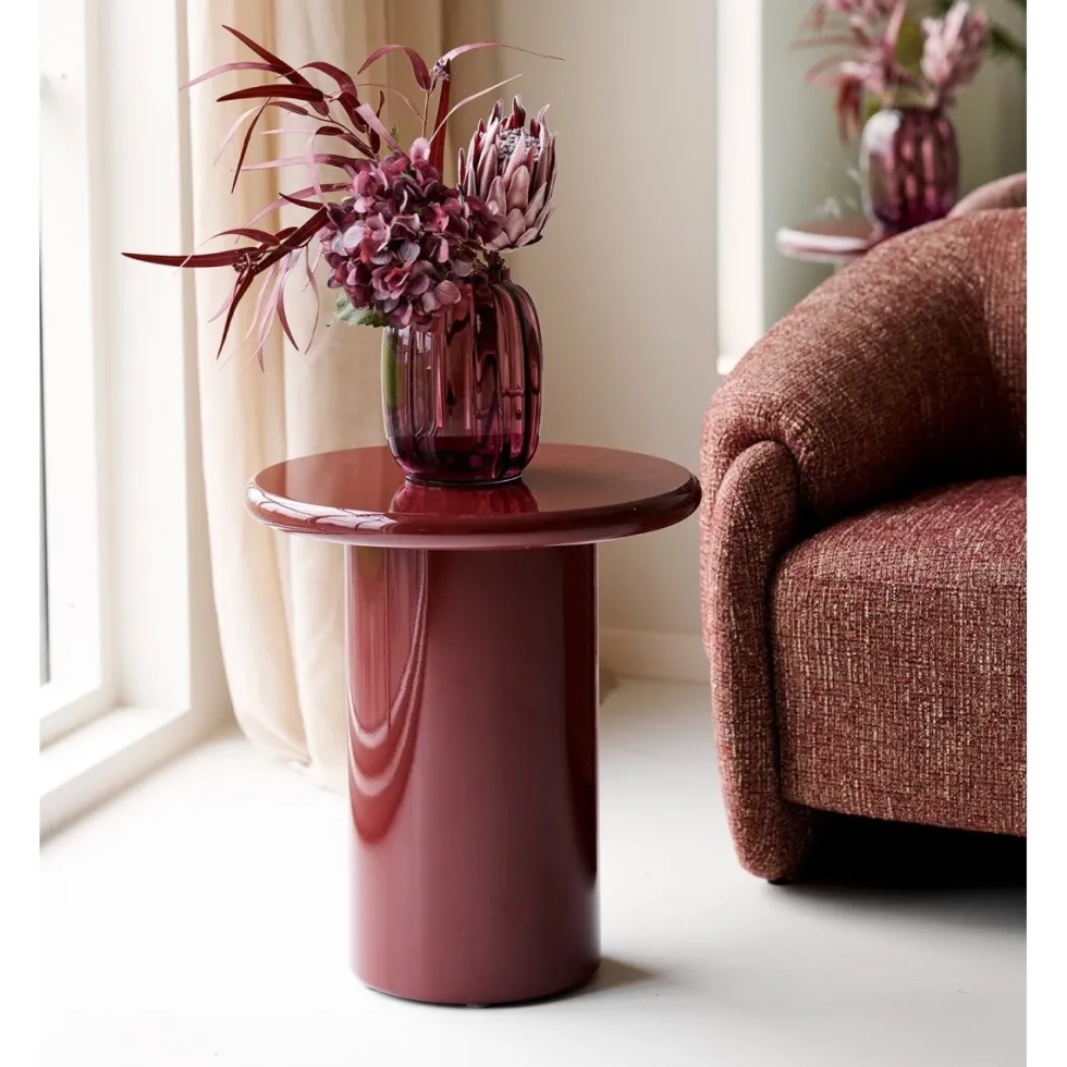 Otago sidebord bordeaux ø45 cm