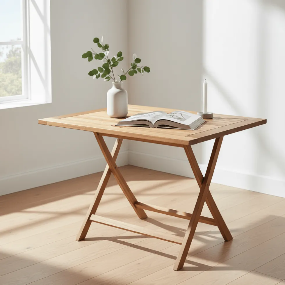 Oviedo spisebord teak natur 120 cm