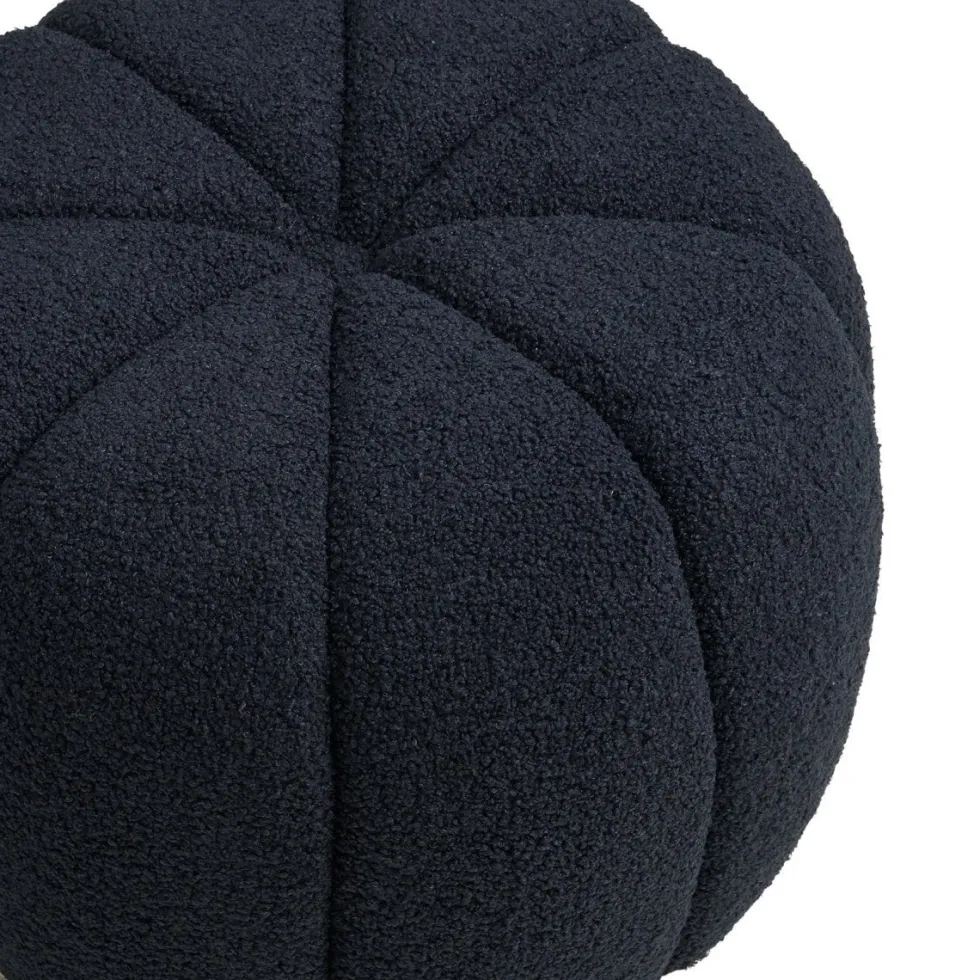 Paisley puff navy ø48 cm