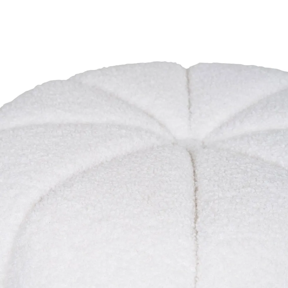 Paisley puff off-white ø48 cm