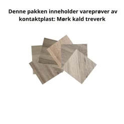 Pakke Mørk kald treverk kontaktplast