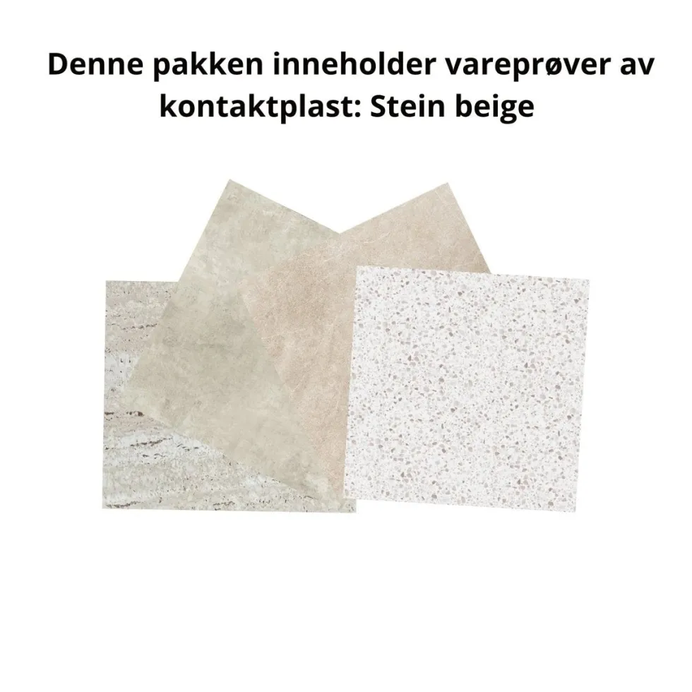 Pakke Stein beige kontaktplast