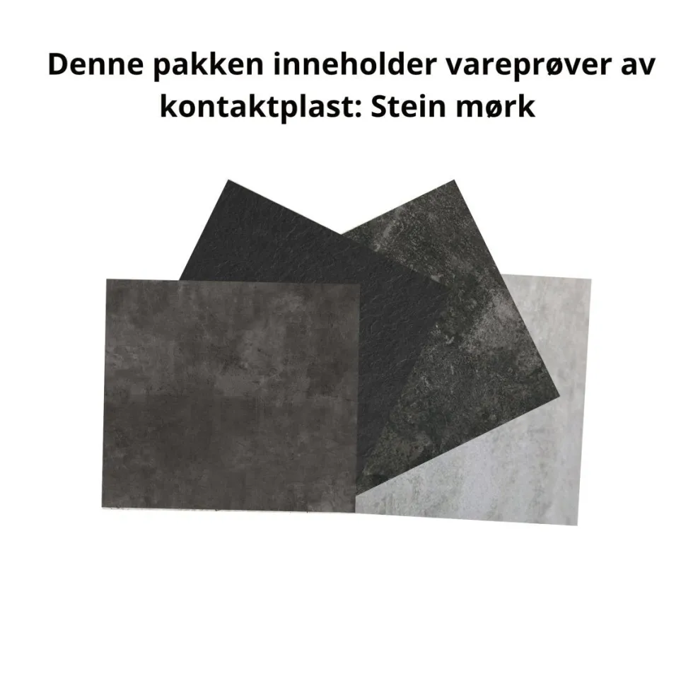 Pakke Stein mørk kontaktplast
