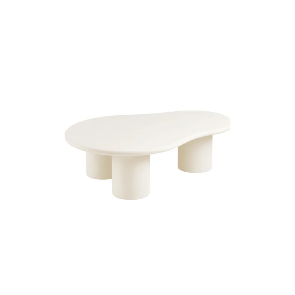 Palmera sofabord sement-look off-white 120 x 80 x 35 cm