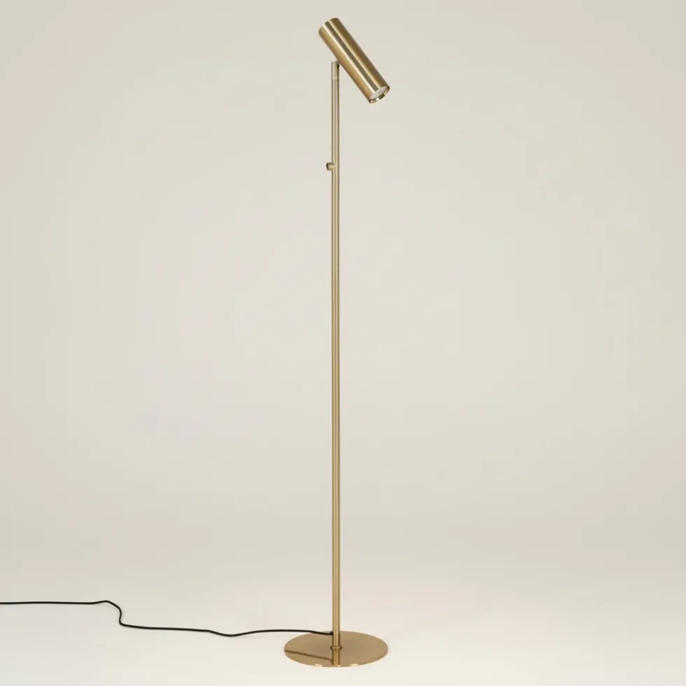 Paris gulvlampe messing
