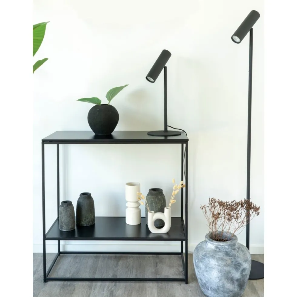 Paris gulvlampe sort