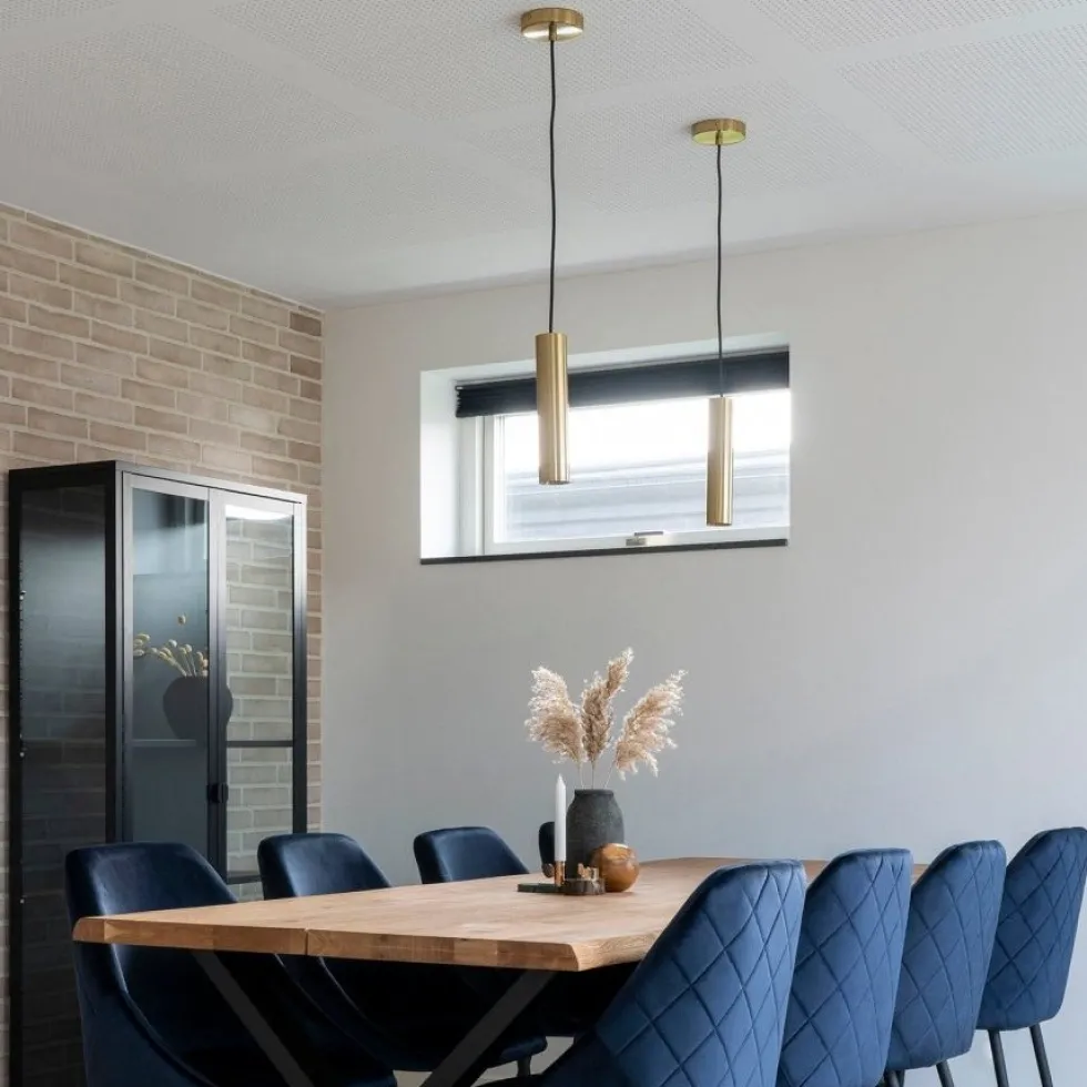 Paris taklampe messing