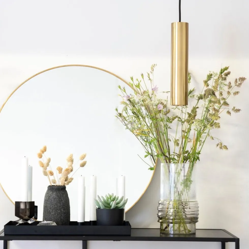Paris taklampe messing