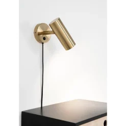 Paris vegglampe messing
