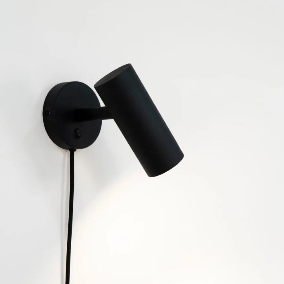 Paris vegglampe sort