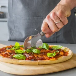 Pizzahjul i rustfritt stål 21,5 × 11 × 2 cm