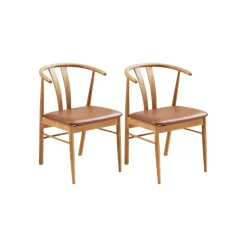 2-pk Artenara spisestol natur/brun