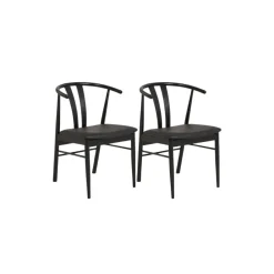 2-pk Artenara spisestol sort