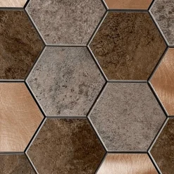 10-pk Bente hexagon selvklebende veggfliser