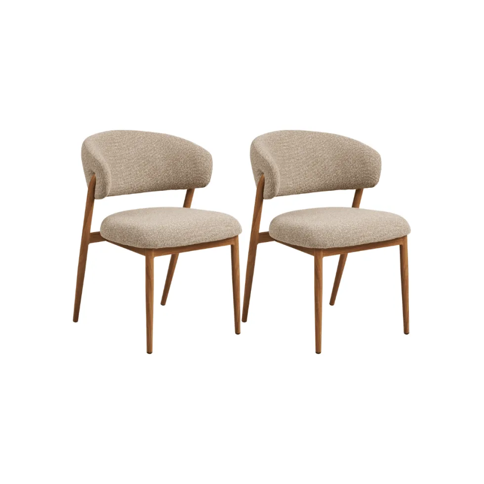 2-pk Cavi spisestol eikefarget