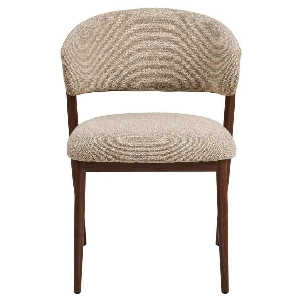 2-pk Cavi spisestol sand/valnøttfarget