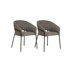 2-pk Costa spisestol mørk grå