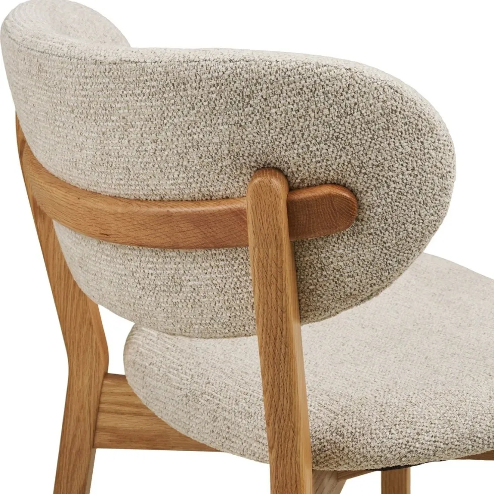 2-pk Dunkirk spisestol natur/beige