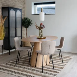 2-pk Halden spisestol beige