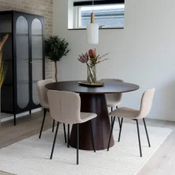 2-pk Halden spisestol beige