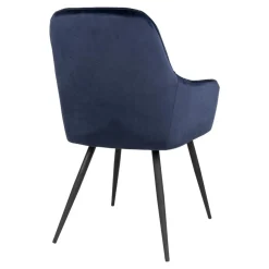 2-pk Harbo spisestol blå velur