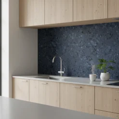 8-pk Lisboa terrazzo blå selvklebende fliser
