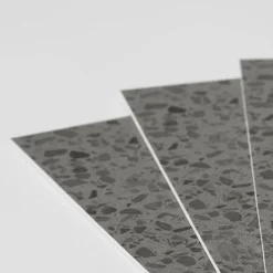 8-pk Lisboa Terrazzo mørkegrå selvklebende fliser