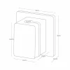 5-pk Magnetisk kabelholder hvit
