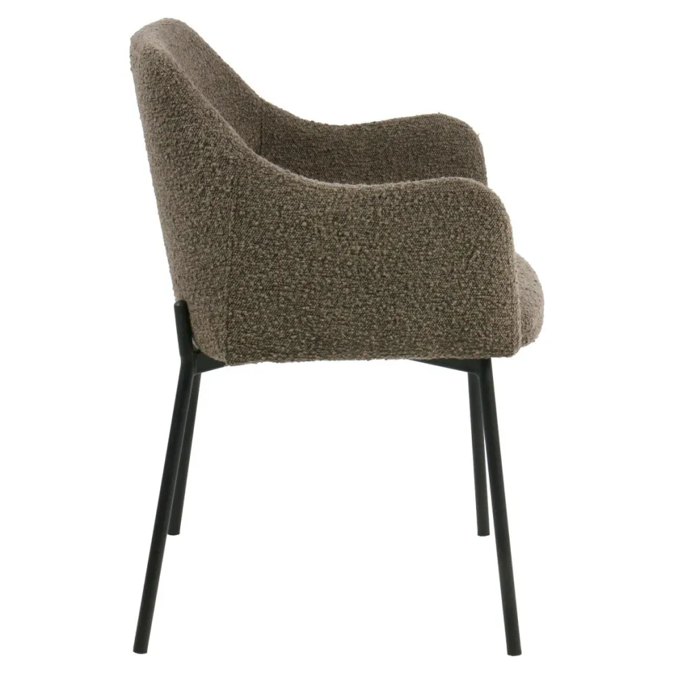 2-pk Melilla spisestol brun