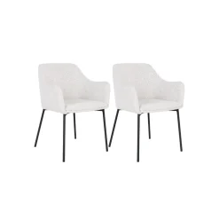 2-pk Melilla spisestol hvit