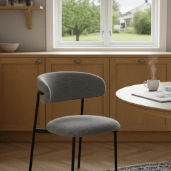 2-pk Mira lysegrå spisestol