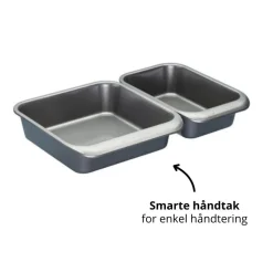 7-pk ovnsformer non-stick, stabelbar