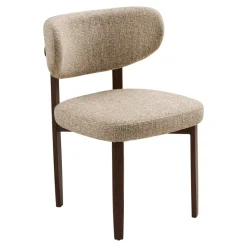 2-pk Recco spisestol lys brun/mørk brun