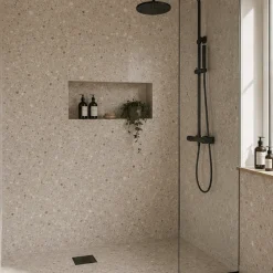 8-pk Sahara beige selvklebende fliser