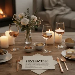 20-pk Serviett Definisjon Jentekveld beige/sort